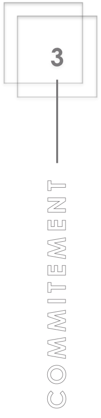 Third number element with commitment text.